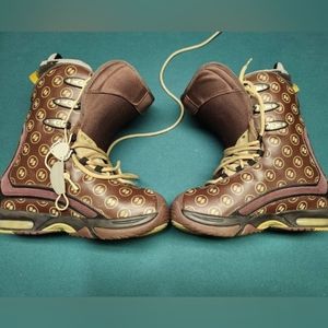 Size 11 Brown And Gold Burton Mens Sabbath Limited Edition Snowboarding Boots